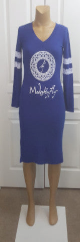 Blue and White Stripe Varsity Dress