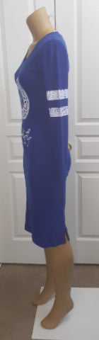 Blue and White Stripe Varsity Dress