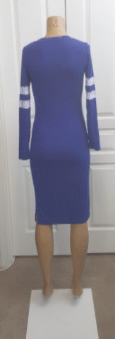 Blue and White Stripe Varsity Dress