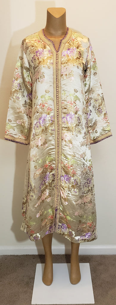 PETITE - Small Off White Shimmer Floral