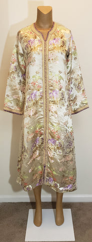 PETITE - Small Off White Shimmer Floral