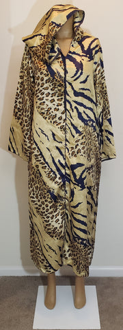 PETITE - One Size Gold, Blue and Brown