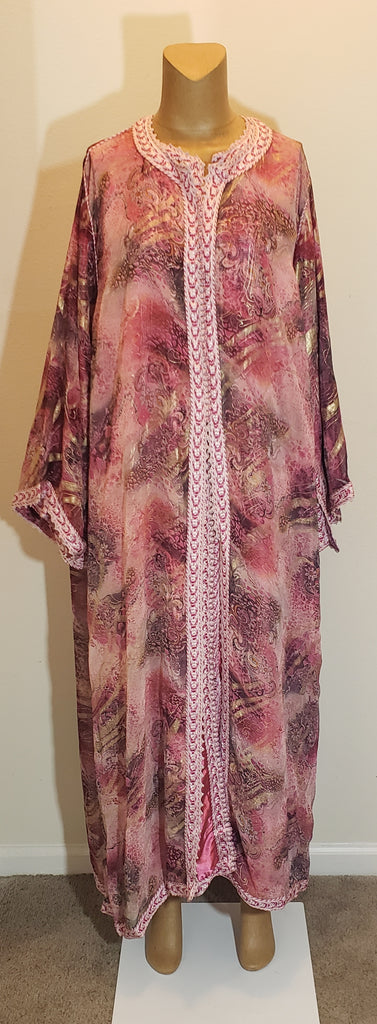 Large 2pc Mauve with Chiffon