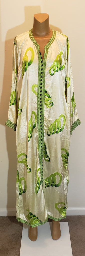 Large Lightweight Lime Green Print
