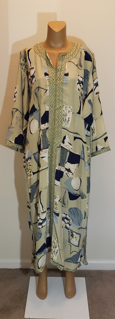 X-Large Olive, Blue and Grey