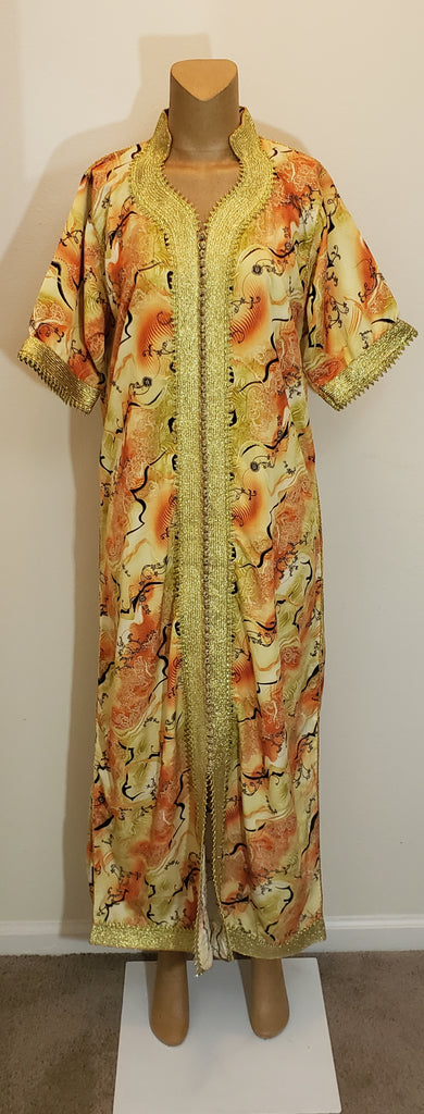 Small - Orange, Gold and Brown