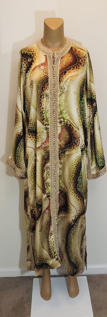 X-Large Brown, Green and Gold