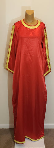 Large TALL Red and Gold