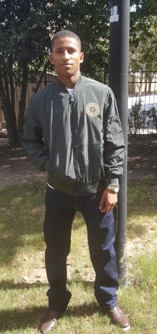 Olive Jacket with Gold Embroidered Logo